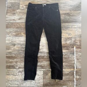 2 for $30 sale: Loft black corduroy straight leg pants 31/12